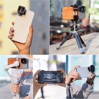 ULANZI 1.55XT Objectif Anamorphique Filmmaking Phone Camera Lens Mobile Phone Widescreen Movie Lens par Filmic Pro App pour Smartphones