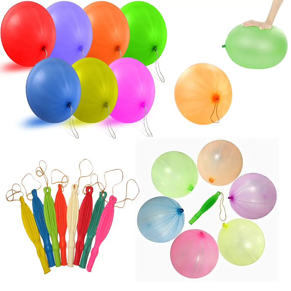 Grande de 18 "liso resistente látex perfurar balão crianças festas de aniversário jogos diversão