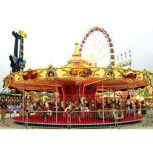 Commercial 36 Seats <b>Carousel</b> - Customizable LED Music Large Capacity Cultural Tourism Ride - Product Image 3