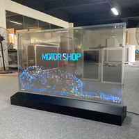 Monitor Layar Sentuh Transparan OLED 30-77 inci, Pemutar Iklan Digital Signage LCD, Smart Showcase untuk Pameran Museum