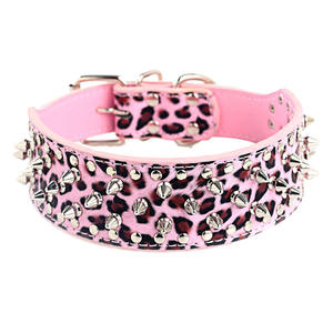 Collar para Perros Grandes Estilo Punk, Collar para Mascotas de Cuero PU con Remaches Resistentes a Mordidas, Ecológico y de Color Sólido - Product Image 2
