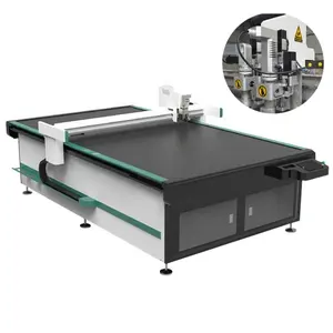 CNC Automático para PVC Coil Mat Couro e Rubber Car Mats Carpets gaxeta máquina de corte com faca oscilação