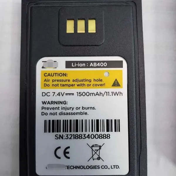 Pin Radio Hai Chiều Chính Hãng 1500MAh AB400 Cho ZTE Cotta PH400