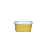 Barquettes en aluminium pour pizza de 180 ml, carrées, de qualité alimentaire, résistantes au four, jetables, pour la livraison de pizzas