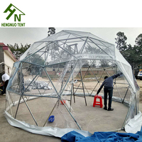 Tente d'extérieur transparente de type igloo pour jardin, dôme géodésique