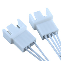 Kabel Splitter kipas PWM Motherboard PC, kabel ekstensi kipas pendingin CPU 4-Pin ganda 1 ke 2 dengan kontrol kecepatan