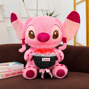 Nuevo Peluche <span class=keywords><strong>de</strong></span> <span class=keywords><strong>Stitch</strong></span> con Temática <span class=keywords><strong>de</strong></span> Rosas, <span class=keywords><strong>Muñeco</strong></span> <span class=keywords><strong>de</strong></span> Peluche <span class=keywords><strong>de</strong></span> Angel <span class=keywords><strong>Lilo</strong></span> & <span class=keywords><strong>Stitch</strong></span> - Product Image 2