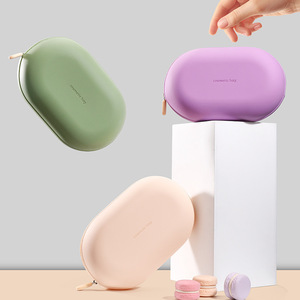 2026 Fashionable Silicone Cosmetic Storage <b>Bag</b> <b>Large</b> Capacity Waterproof Moisture-proof with Zipper Closure Portable <b>Wash</b> <b>Bag</b> - Product Image 5