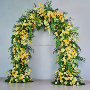 BL-FR01 Nouvelles décorations de fête pour enfants, fleurs artificielles jaunes, arrangements floraux de mariage, fausses fleurs réalistes pour <span class=keywords><strong>arche</strong></span> de jardin - Product Image 1