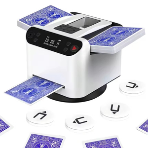 360 Rotation Automatic <strong>Card</strong> Spinning Poker <strong>Table</strong> with ABS Material USB Charging &amp; Low Noise - Product Image 2