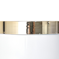 Conception personnalisée à chaud pots de crème carrés en plastique PET cosmétiques conteneurs en forme de bol avec couvercles dorés plusieurs tailles