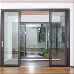 Professional Aluminium Sliding Door Hospitals Narrow Window Frosted Glass With Great Price