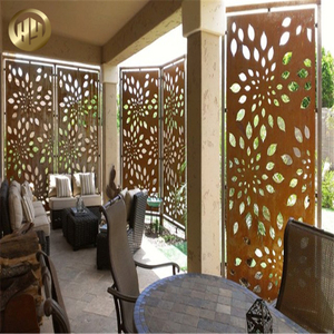 Tấm Chắn/Hàng Rào Bằng Thép Corten Ngoài Trời Trang Trí Bằng Kim Loại Làm Vườn - Product Image 4