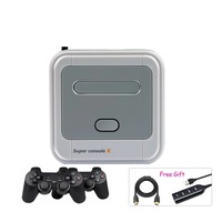 Video game x pro 50 hd mini wifi, tv box, emuladores, 30000 jogos, s905x cpu, mini super x-pro, console de jogadores