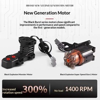 Kit de construction d'accessoires pour boîtier de batterie et ensemble d'alimentation Tech Plastic Mechanical Set Modified Monster Motor Black Panther