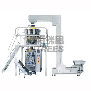 Dry Fruit Vegetable Red Dates Forming Filling Multiheads Weigher Premade Bag Packaging Machine