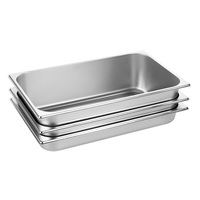 Handels übliche Edelstahl-Dampf tisch pfanne 1/1 Größe Tief anpassbare Abmessungen Langlebiger Lebensmittel wärmer Hospitality Food