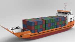 Bateau de travail Grandsea HD-6500 de 65 m, <span class=keywords><strong>navire</strong></span> de transport de marchandises LCT <span class=keywords><strong>RORO</strong></span> avec moteur in-bord 911HP*2, vitesse de 9 nœuds, autonomie de 350 NM, à vendre - Product Image 6