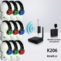 Headphone Disko Senyap RGB Laris Manis, Jangkauan Jauh 1 ke Banyak, Transmitter Musik Bercahaya untuk Pesta dengan Mikrofon Nirkabel
