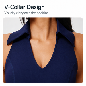 Ensemble jupe de tennis <span class=keywords><strong>2</strong></span> pièces pour femme avec short intégré, poches, débardeur polo sans manches, séchage rapide, respirant, plissé, logo personnalisé - Product Image 2