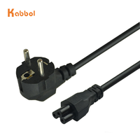 Cordon d'alimentation C13 standard européen 10A à 3 broches rondes pour ordinateur, cuiseur à riz, marmite électrique