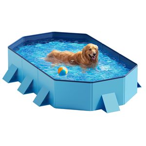 Bañera Portátil de Plástico <span class=keywords><strong>Duro</strong></span> PVC, Antideslizante, Plegable, para Perros, 180x30cm, Uso Interior y Exterior, en Existencia - Product Image 1