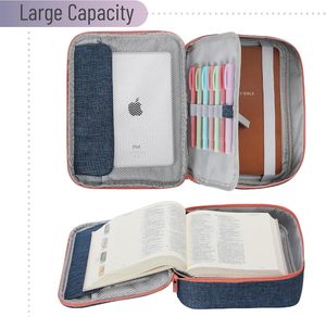 Étui de protection pour Bible de Source Factory, sac d'église avec emplacements pour stylos et poche zippée, un cadeau idéal - Product Image 3
