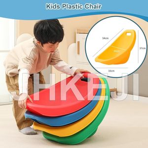Sensory Integration Rocking Chair For Children <b>Plastic</b> Balance <b>Stool</b> Stackable Lightweight Kids Therapy Seat - Product Image 2