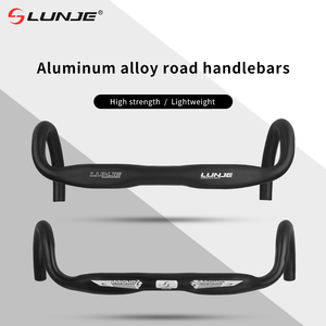 Lunje tay lái Tích hợp hệ thống dây điện nội bộ đầy đủ phá gió bằng hợp kim nhôm 31.8mm 380/400/420mm thanh uốn cong Trọng lượng nhẹ đi xe đạp - Product Image 2