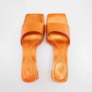 <span class=keywords><strong>Scarpe</strong></span> estive nuove da donna sandali con <span class=keywords><strong>tacco</strong></span> <span class=keywords><strong>basso</strong></span> francese arancione - Product Image 2