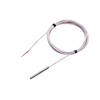 Sensor de Temperatura RTD de Platino PT100 -50 a 250 °C ° Sonda de Varilla Recta de Acero Inoxidable Clase B para Calderas Industriales