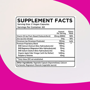 Capsules Keto de Haute Qualité avec Vitamine D3 : Favorise une Énergie et une Activité Durables, et un Confort Post-Repas Amélioré - Product Image 2