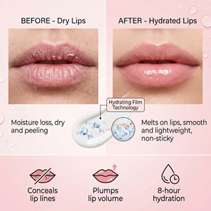 Gloss à lèvres glacé bio longue tenue pour maquillage quotidien, tubes de luxe avec emballage et logo personnalisés pour gloss à lèvres - Product Image 6