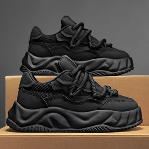 Venta Directa de Fábrica, Zapatos Deportivos Retro Gruesos, Transpirables, que Aumentan la Altura, Modernos y Casuales para Hombre, Otoño - Product Image 4