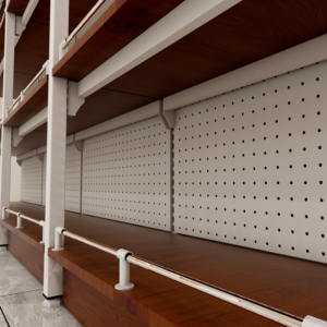 מדפי סופרמרקט מתכתיים, חסכוניים, עמידים, בעלי 5 מדפים, חד-צדדיים, בהתאמה אישית, לפתרונות אחסון בחנויות נוחות. - Product Image 6