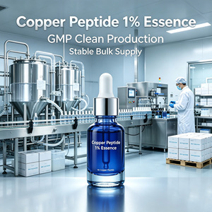 Suero Facial con 1% de Péptidos de Cobre <span class=keywords><strong>Azul</strong></span> GHK-Cu, Antienvejecimiento, Antiarrugas, Reparador, Reafirmante, Estiramiento, Potenciador de Colágeno, 30ml 50ml OEM - Product Image 6