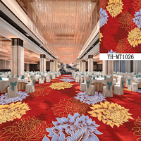 Tapis mural en nylon imprimé pour chambre d'hôtel 5 étoiles luxueuse