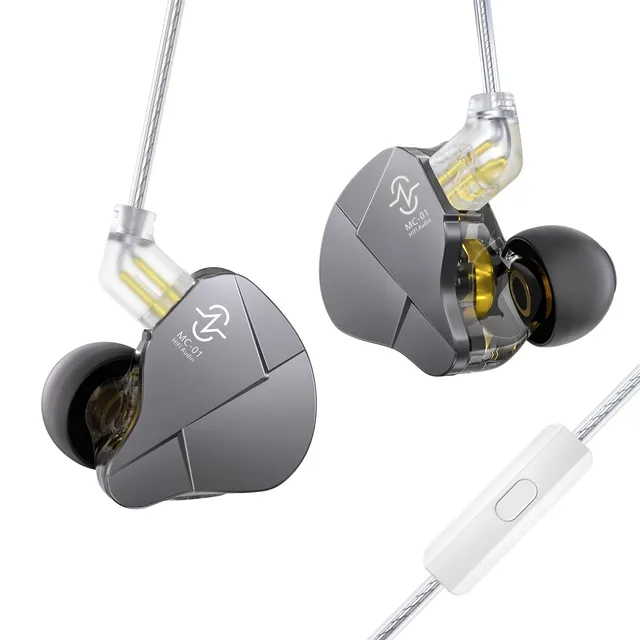CCZ MC01 10MM Dual-Magnet Large DD Gaming Earbuds Wired Earphone In-Ear Monitor Headphone with 5N OFC Detachable Cable for Music