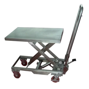 Compact Lift <b>Trolley</b> for Warehouse Disassembly: Mini, Rugged Scissor Lift Platform T-140*75 T-140*75 - Product Image 1