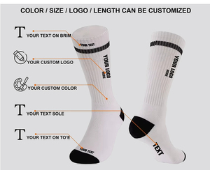 <span class=keywords><strong>Chaussettes</strong></span> de sport unisexes personnalisées pour hommes avec logo brodé, <span class=keywords><strong>chaussettes</strong></span> de marque en tricot jacquard, fabricant de <span class=keywords><strong>chaussettes</strong></span> de mode sportive - Product Image 3