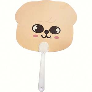 Éventails personnalisés KPOP avec photo imprimée, en plastique transparent, ronds, pour l'expression personnelle - Product Image 5