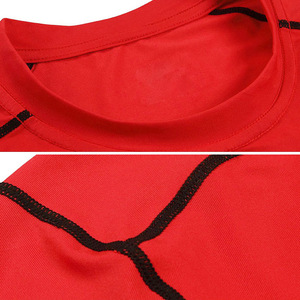 T-Shirt personalizzata ad asciugatura rapida con maglietta a compressione per palestra in <span class=keywords><strong>poliestere</strong></span> da corsa abbigliamento sportivo in tinta unita magliette Activewear - Product Image 6