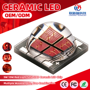 Rode Licht 5050 SMD 620nm LED-chip Hoge Vermogen 5W 10W LED-<span class=keywords><strong>diode</strong></span> 120 Graden voor Plantengroei Licht Tuinbouwverlichting - Product Image 1