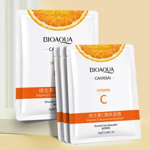 Маска для лица Bioaqua-Organic Skin, витамин С, отбеливающая маска для лица, Органическая, OEM, ODM