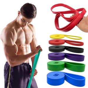 ATHSPO özel Logo lateks elastik sıkılaştırma bandı egzersiz streç güç direnç bantları Set Pull up yardımcı egzersiz bandı - Product Image 1