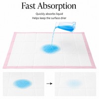 Tapis d'entraînement jetables écologiques roses imperméables pour animaux de compagnie, extra épais avec noyau SAP, pour le nettoyage des petits animaux et la protection des sols domestiques, OEM