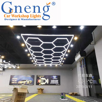 Nouvelle conception ZT1028, éclairage de garage hexagonal de haute qualité, connexion tout-en-un, éclairage hexagonal LED