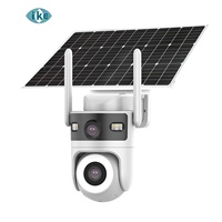 Caméra de sécurité ICSEE solaire 4G avec carte SIM, suivi automatique des personnes, enregistrement 24h/24, double objectif 4MP, étanche IP65, audio bidirectionnel