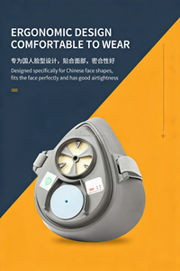 Respirateur <span class=keywords><strong>demi</strong></span>-<span class=keywords><strong>masque</strong></span> réutilisable <span class=keywords><strong>3M</strong></span> 3200 en TPE pour la protection contre les particules avec système de filtre remplaçable - Product Image 6