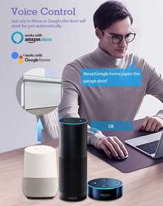 Interrupteur intelligent Wi-Fi encastré pour <span class=keywords><strong>porte</strong></span> roulante, compatible Alexa et application Smart Life, 110V-240V - Product Image 5